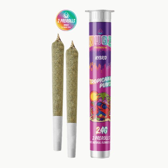 Grassfire - Tropicana Punch (2 X 1.2 gram) Infused Pre Rolls - 2.4g - 1
