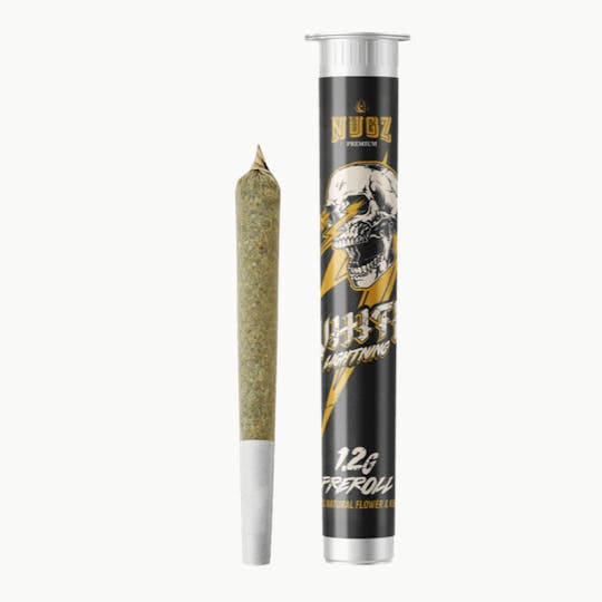 Grassfire - White Lightning Nugz Infused Full Flower Pre roll - 1.2g - 1