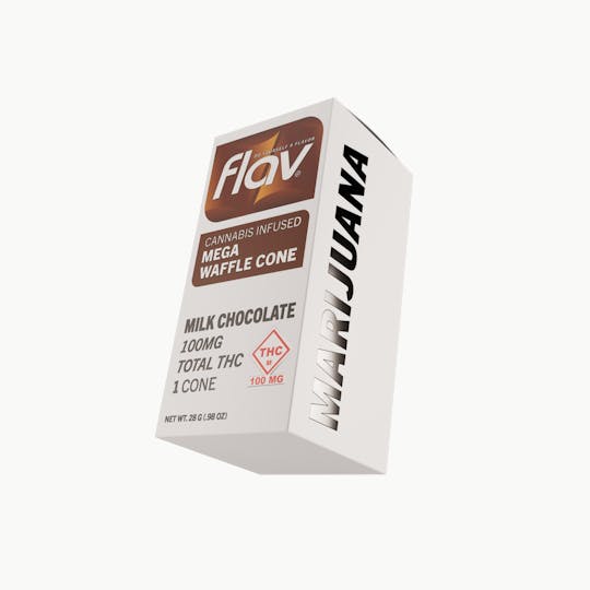 Flav - Milk Chocolate Cones - Megadose 100mg | 1 pack | 100mg - 1