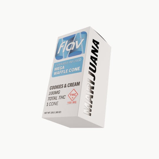 Flav - Cookies and Cream Cones - Megadose 100mg | 1 pack | 100mg - 1