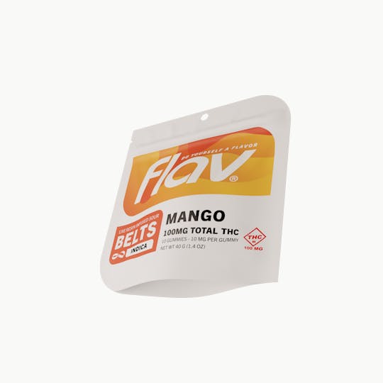 Flav - Mango Belts - Standard Dose 100mg | 10 pack | 10mg - 1
