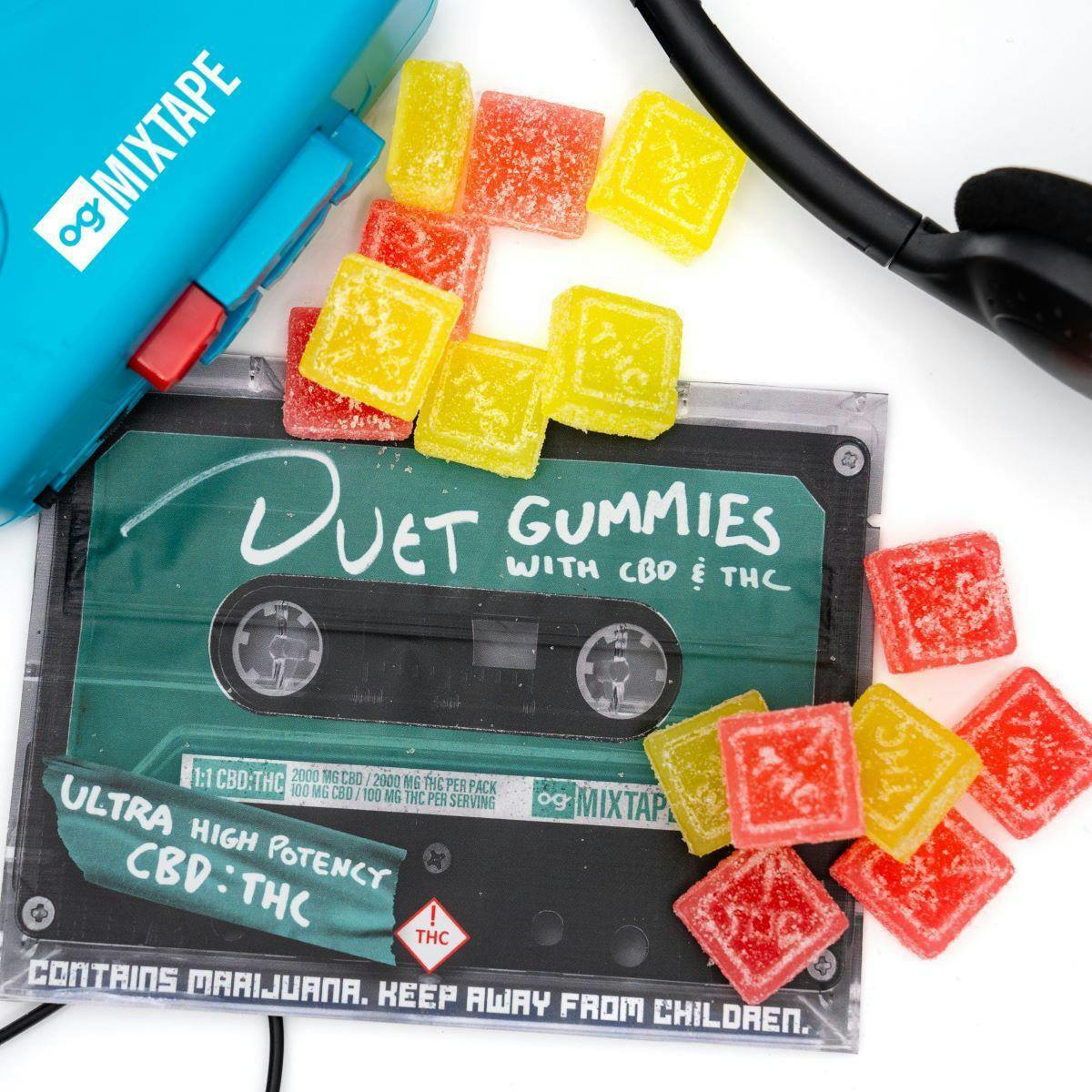 og Mixtape - Duet Gummies with CBD & THC (1:1 - 2000mg) - 1