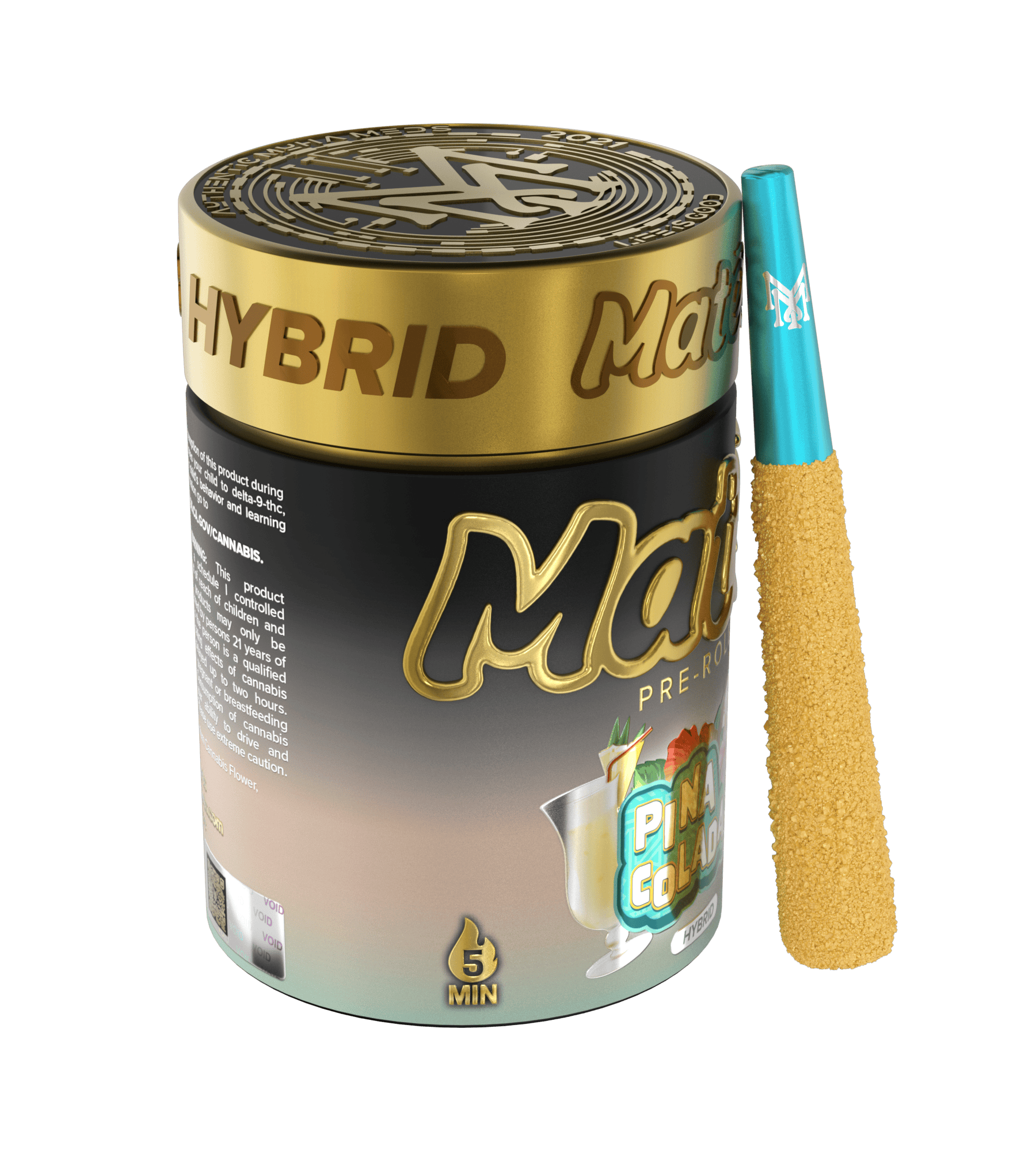 Muha Meds - Muha Meds | Pina Colada | Infused Joints | 0.6g each | 5pk - 1
