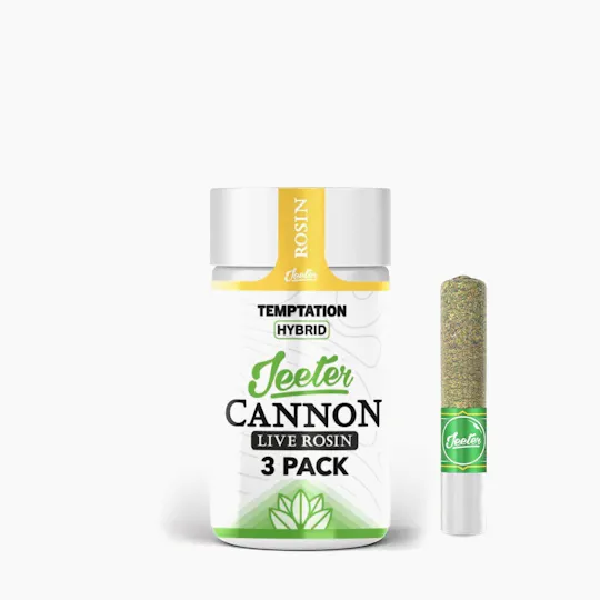 Jeeter - Jeeter | Temptation | Live Rosin Cannons | Infused Minis | 0.5g each | 3pk - 1