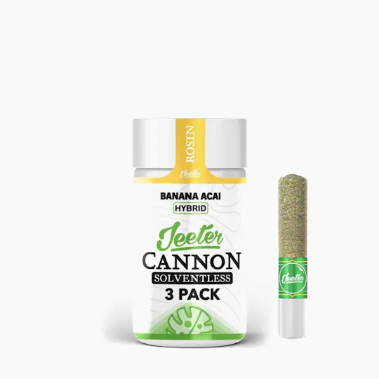 Jeeter - Jeeter | Banana Acai | Live Rosin Cannons | Infused Minis | 0.5g each | 3pk - 1
