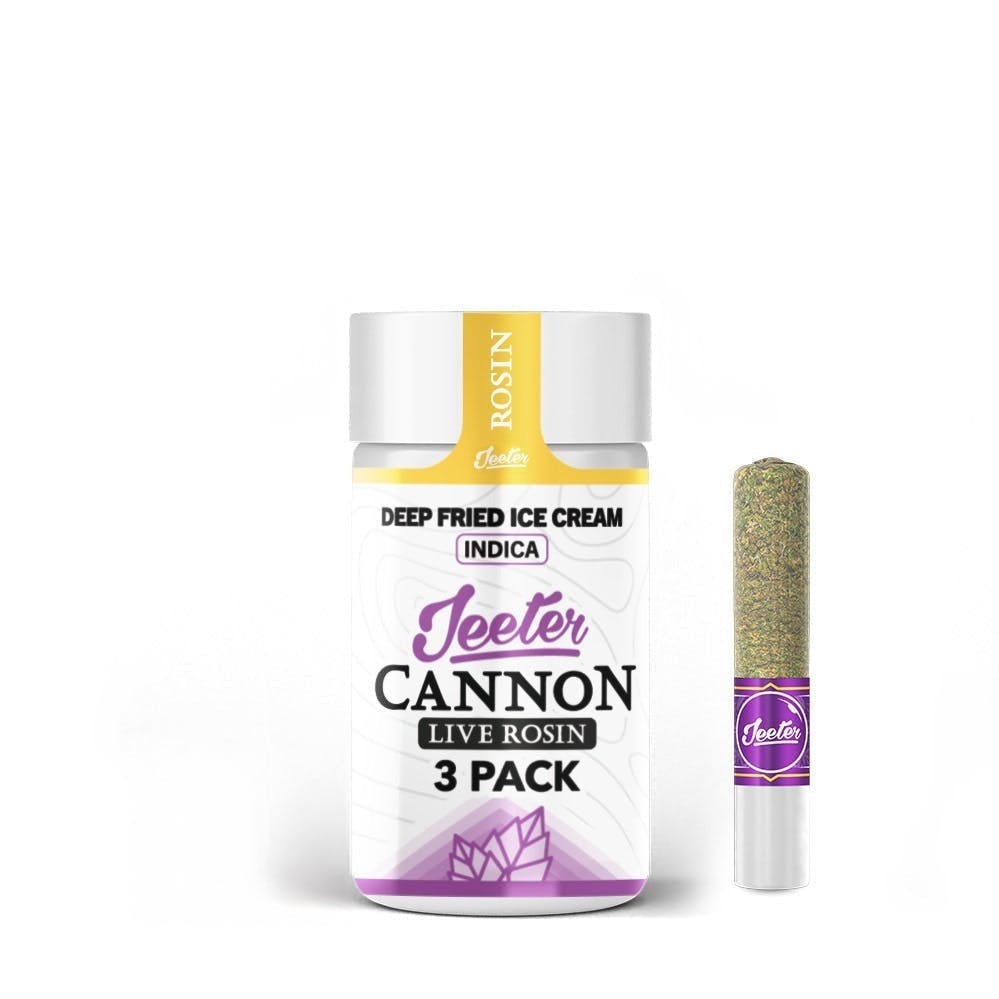 Jeeter - Deep Fried Ice Cream | Live Rosin Cannons | Infused Minis | 0.5g ea | 3pk - 1