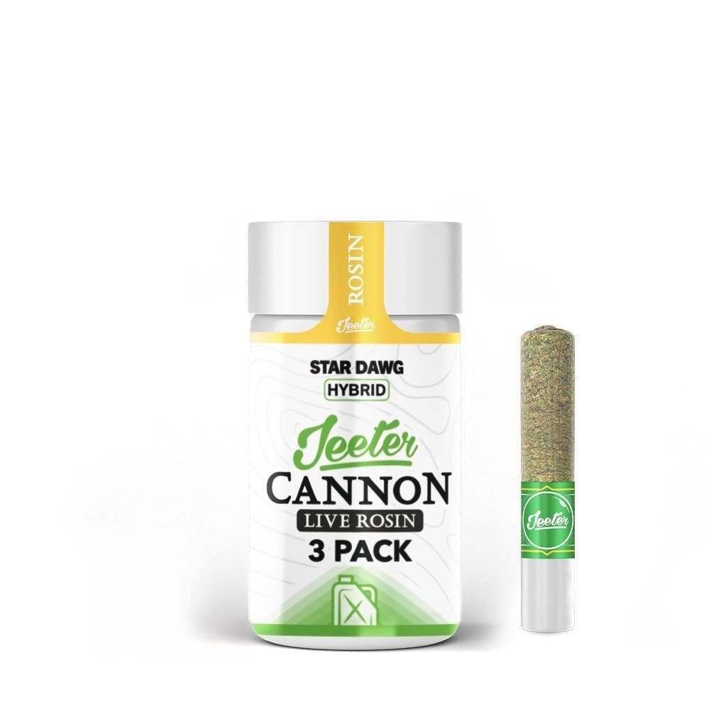 Jeeter - Jeeter | Star Dawg | Live Rosin Cannons | Infused Minis | 0.5g each | 3pk - 1