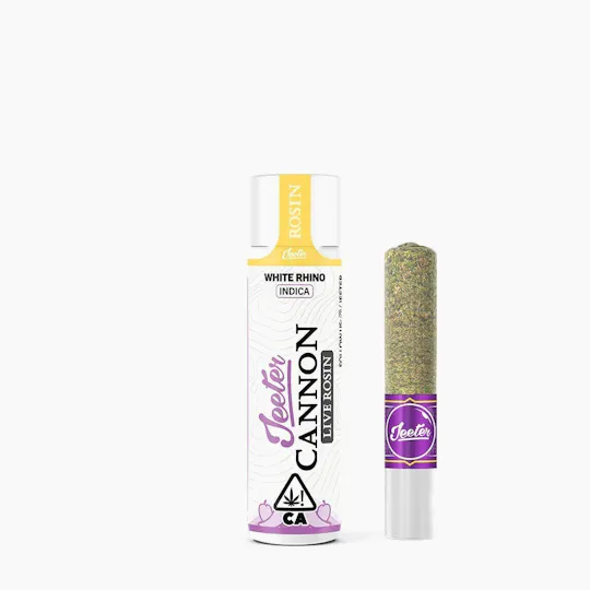 Jeeter - Jeeter | White Rhino | Live Rosin Cannon | Infused Joint | 1.3g - 1