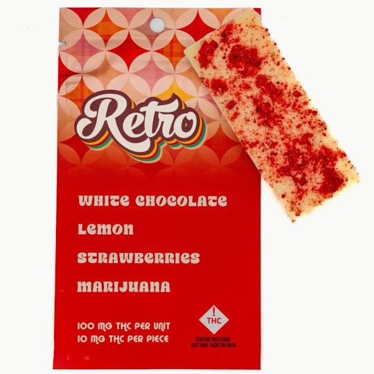 Retro - White Chocolate. Lemon. Strawberries. Marijuana. - 100mg THC - 1
