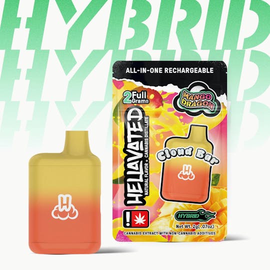 Hellavated - Mango Dragon Cloud Bar 2g - 1