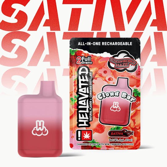 Hellavated - Strawberry Haze Cloud Bar 2g - 1