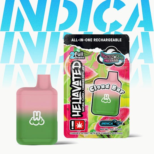 Hellavated - Water 'Yer Melon Cloud Bar 2g - 1