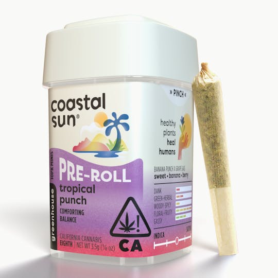 Coastal Sun - Tropical Punch Greenhouse 0.35g Pre-roll 10pk 3.5g - 1