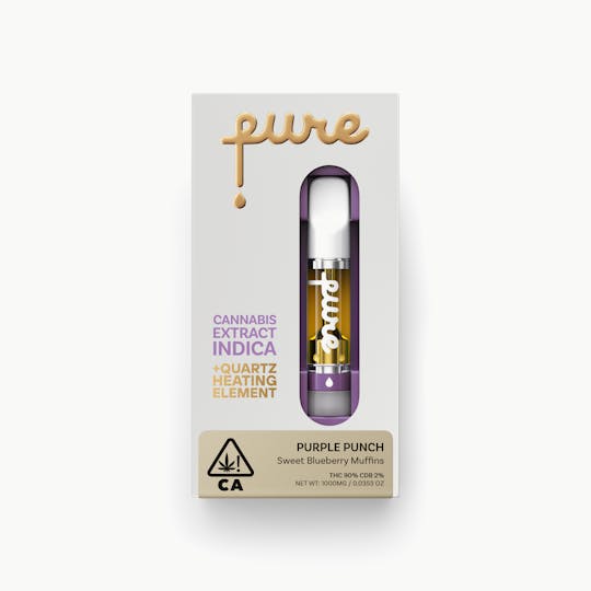 Pure Vape - Pure Cannabis Extract 1g Cartridge - Purple Punch - Indica - 1