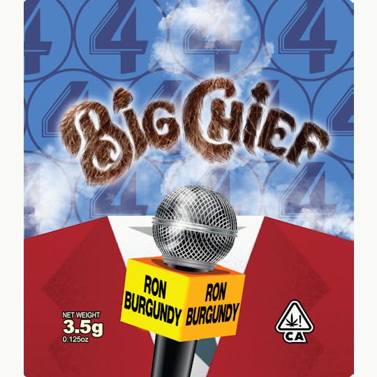 Big Chief - RON BURGUNDY - 3.5G Flower Bag (Hybrid) - 1