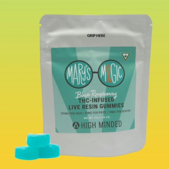 High Minded - Mary's Magic - Live Resin Gummies 200mg - 1