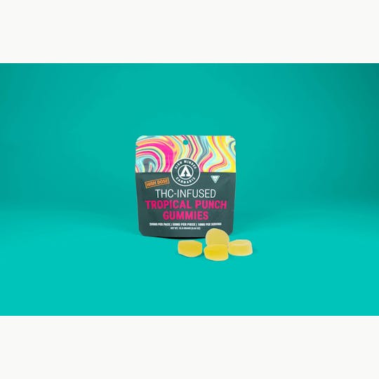 High Minded - Tropical Punch Gummies - High Dose 4 x 50mg - 1