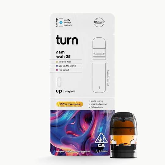 turn - 1.0g pod | nam wah 25 | 100% live resin | up | - 1