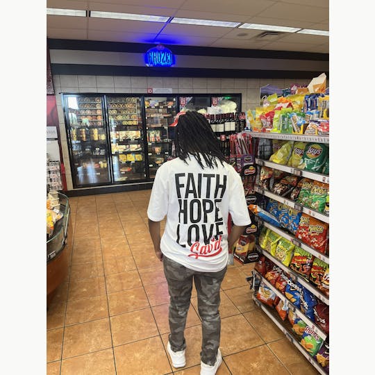 Bak'd - Sav'd Faith, Hope & Love Tee 3XL | White - 1