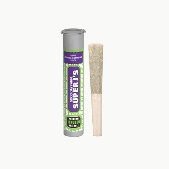 GOOD DAY FARM - GDF: Infused Pre-Roll | Grape x Dank Dessert | Super J's | 1g - 1