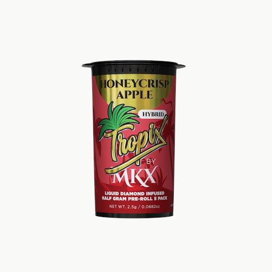 MKX Oil Co - TropiX Liquid Diamond Pre-Rolls (0.5g/5pk) - 2.5G Honeycrisp Apple - 1