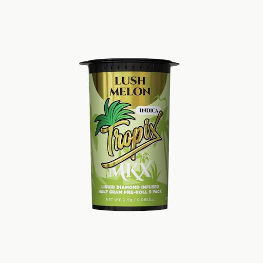 MKX Oil Co - TropiX Liquid Diamond Pre-Rolls (0.5g/5pk) - 2.5G Lush Melon - 1