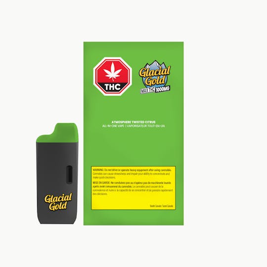 Glacial Gold - Atmosphere Twisted Citrus AIO Vape | 2G - 1