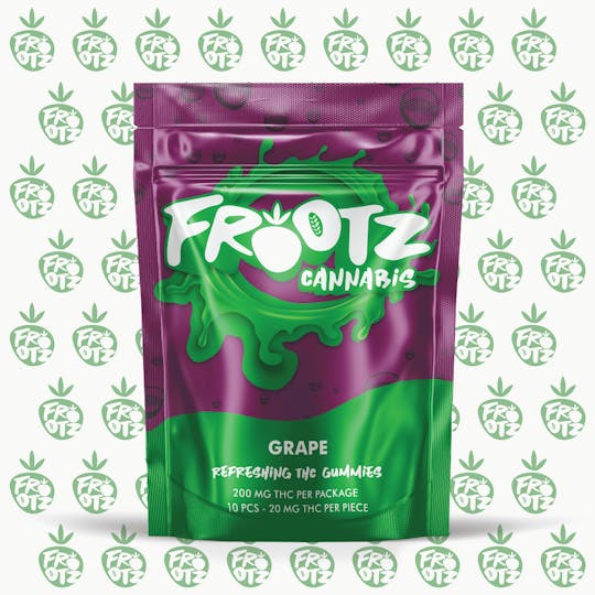 Frootz - Grape 200MG (10pk x 20mg) - 1