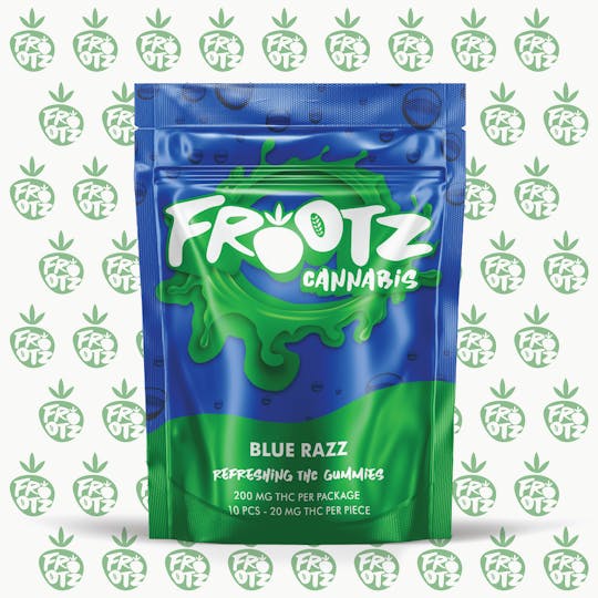 Frootz - Bluerazz 200MG (10pk x 20mg) - 1