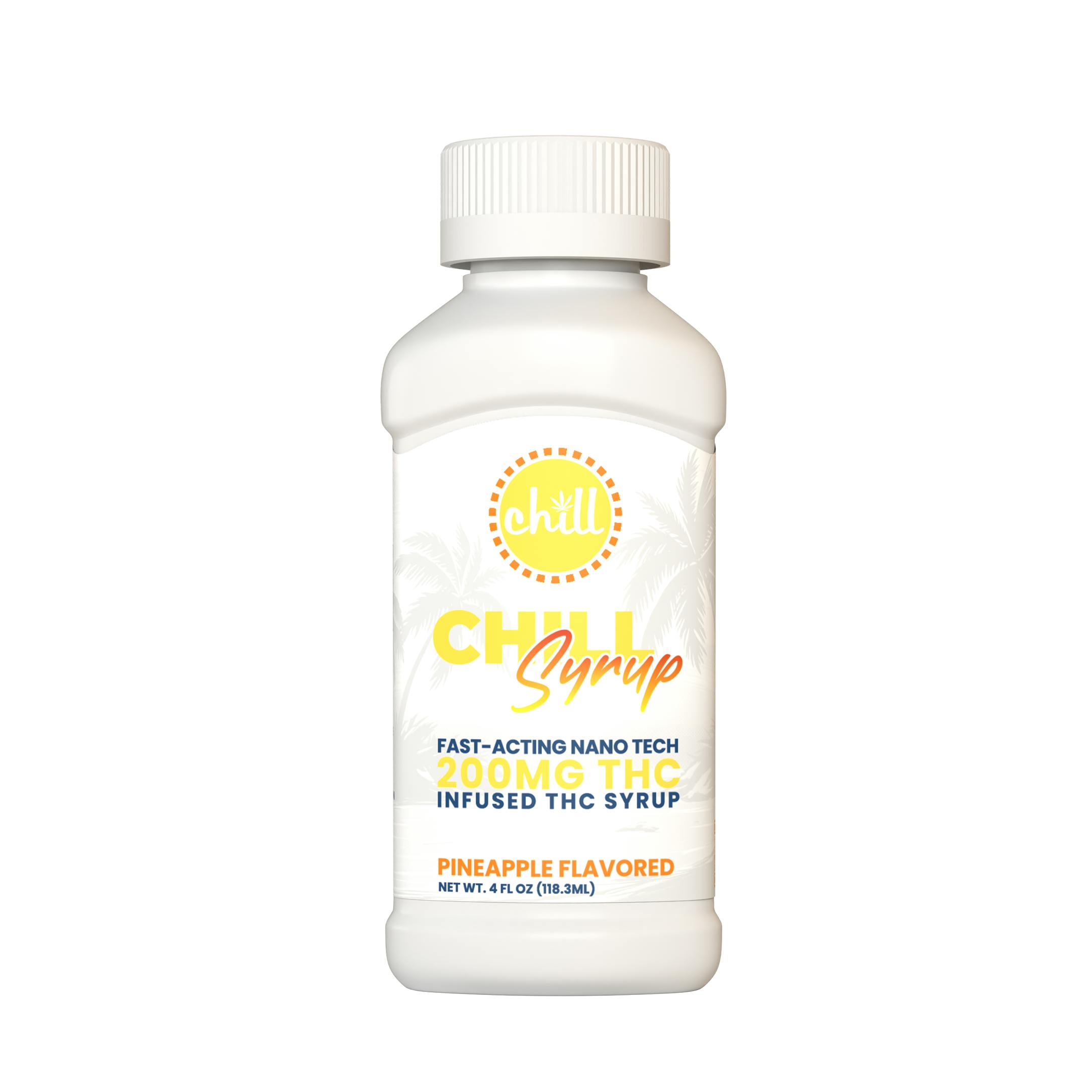 Chill Medicated - Pineapple | 200mg THC Syrup | Chill Medicated | REC - 1