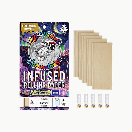 Lift Tickets - Ztarburzt - Live Rosin Infused Rolling Paper Multipack (5) - Hybrid - 1