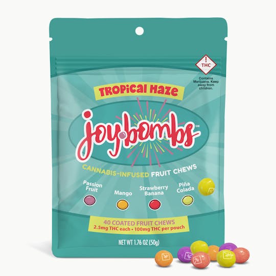 Joyibles - Joy Bombs Tropical Haze - 100mg THC (40pk / 2.5mg THC ea) - 1