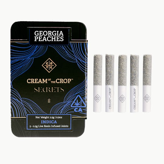 Cream of the Crop - COTC Secrets | Georgia Peaches | Premium Infused Prerolls | 2.5g - 1