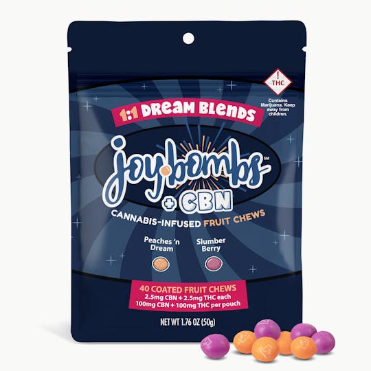 Joyibles - Joy Bombs + CBN 1:1 Dream Blends - 100mg THC (40pk / 2.5mg THC & CBN ea) - 1