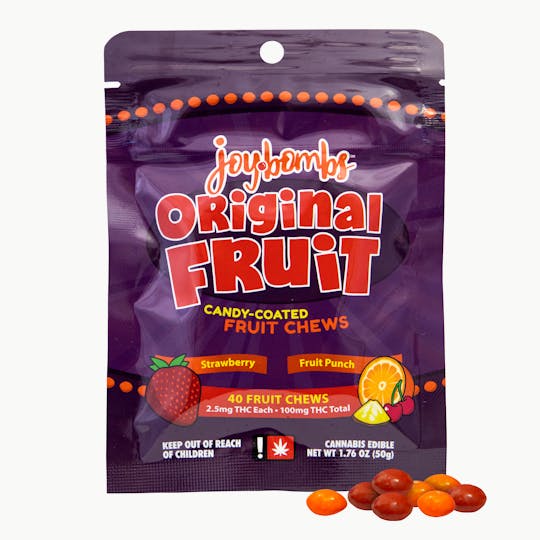 Joyibles - Joy Bombs Original Fruit - 100mg THC (40pk / 2.5mg THC ea) - 1