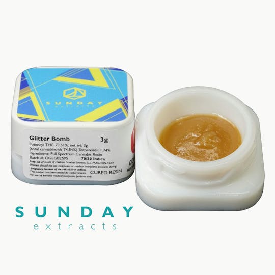 Sunday Extracts - 3g Concentrate Glitter Bomb - 1