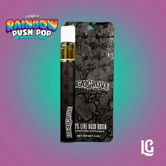 Localgrove - Local Grove Live Hash Rosin Disposable | Rainbow Push Pop | 0.5G - 1