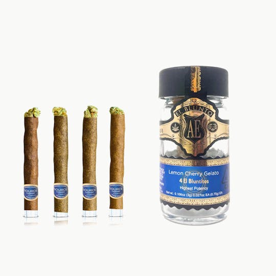 El Blunto by Albert Einstone's - El Bluntito x Source Cannabis 4pk- Lemon Cherry Gelato - 3G - 1