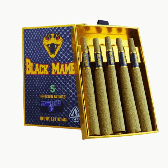 Black Mamba Cannabis - Black Mamba Box - Blue Dream - 6gram -5pk Infused Blunt - 1