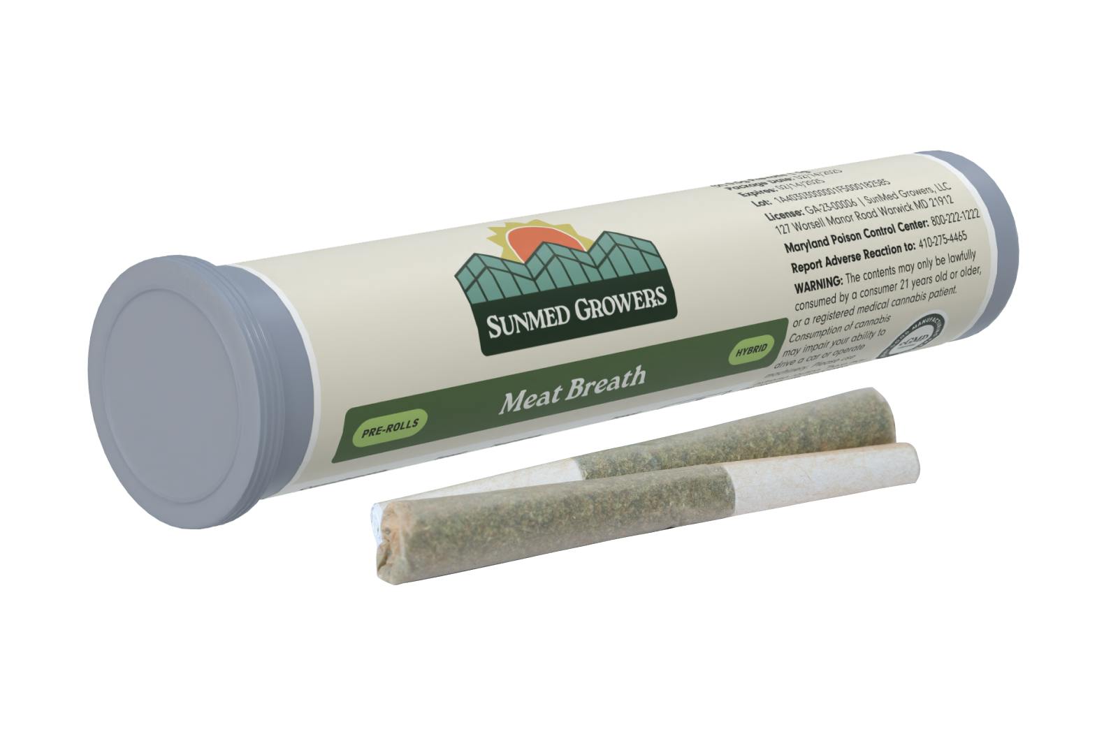 SunMed Growers - Meat Breath Pre Roll 0.5g/2 Pack - 1