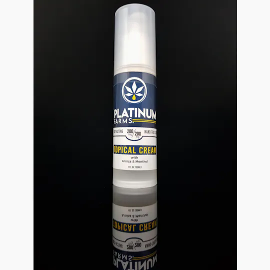 Platinum Farms - Nano Topical Cream, 1 oz; 400mg total, 1:1 THC:CBD - 1