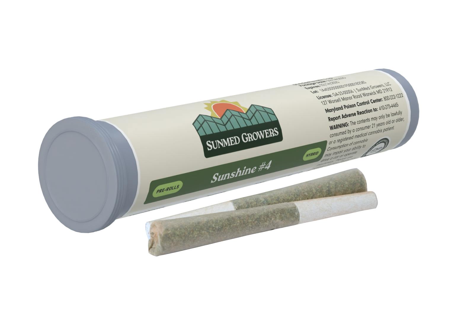 SunMed Growers - Sunshine #4 Pre Roll 0.5g/2 Pack - 1