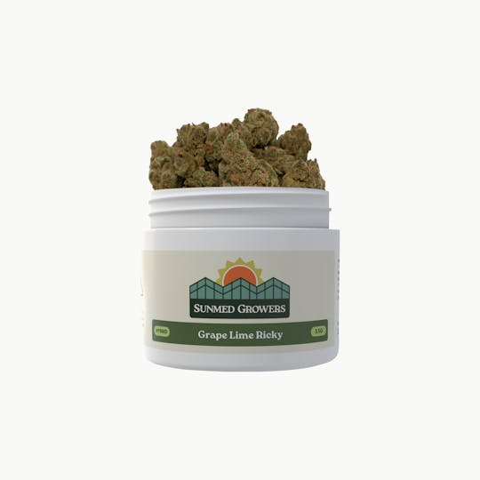 SunMed Growers - Grape Lime Ricky Flower (3.5g) - 1