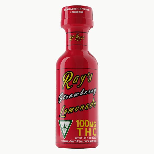 Ray's Lemonade - Strawberry lil' Ray's 100mg THC - 1