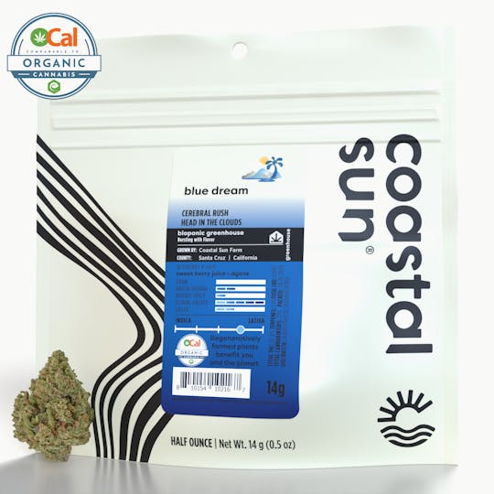 Coastal Sun - Blue Dream Greenhouse Flower 14g - 1