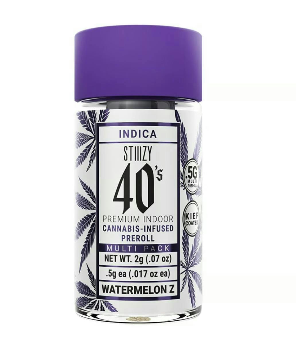STIIIZY - - WATERMELON Z - .5G 40's Infused Mini Preroll 4 Pack [2g] - 1