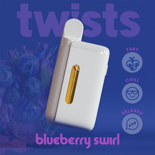 Craft Concentrates - Oil Twists Tanker (4g) - Blueberry Swirl Flavor - 1