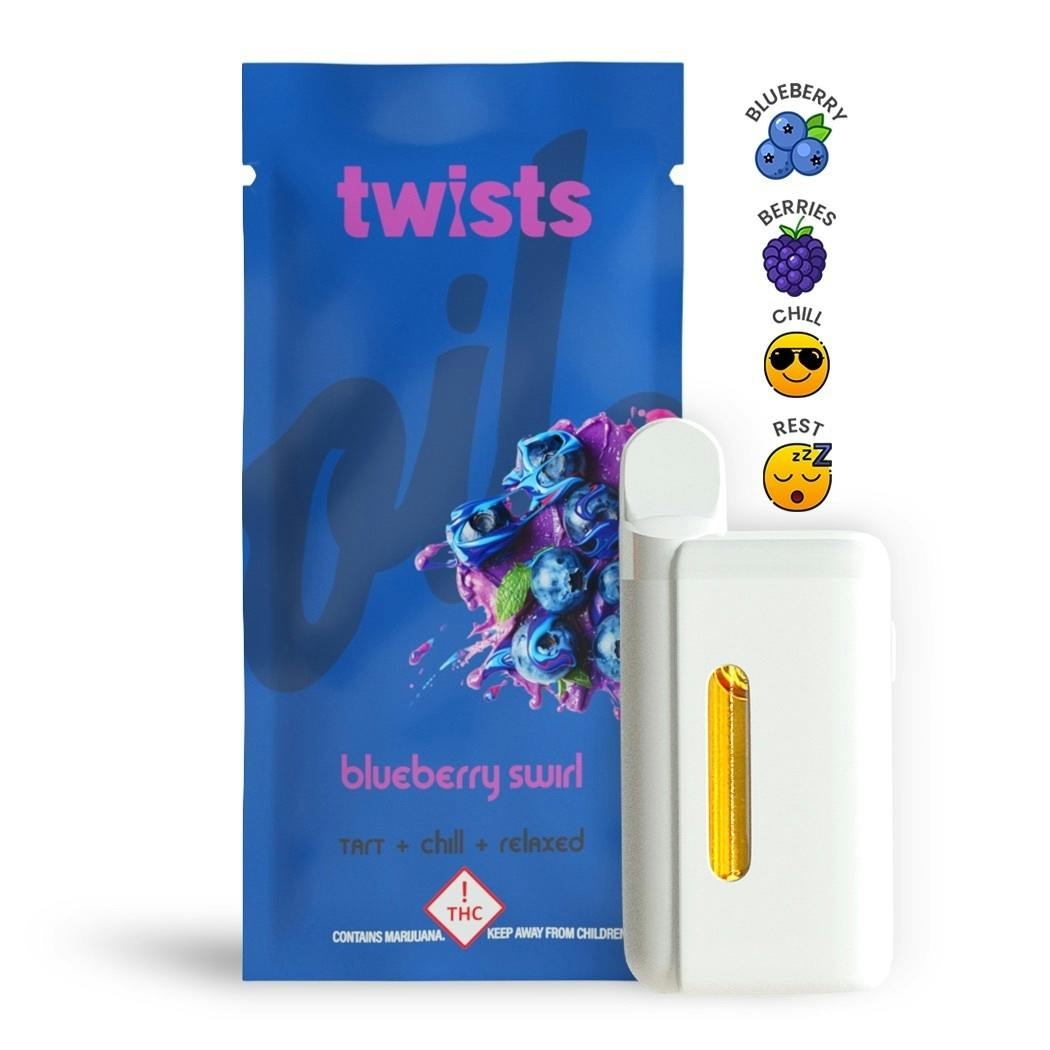 Craft Concentrates - Blueberry Swirl Flavor - "Twists" AIO 'Tanker' (4g) - by Oil® - 1