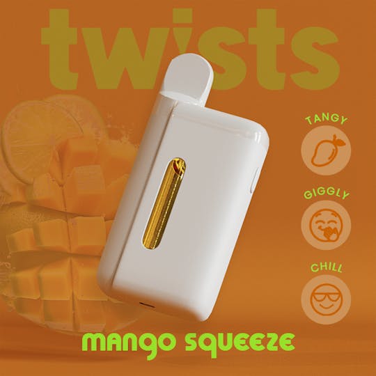 Craft Concentrates - Oil Twists Tanker (4g) - Mango Squeeze Flavor - 1