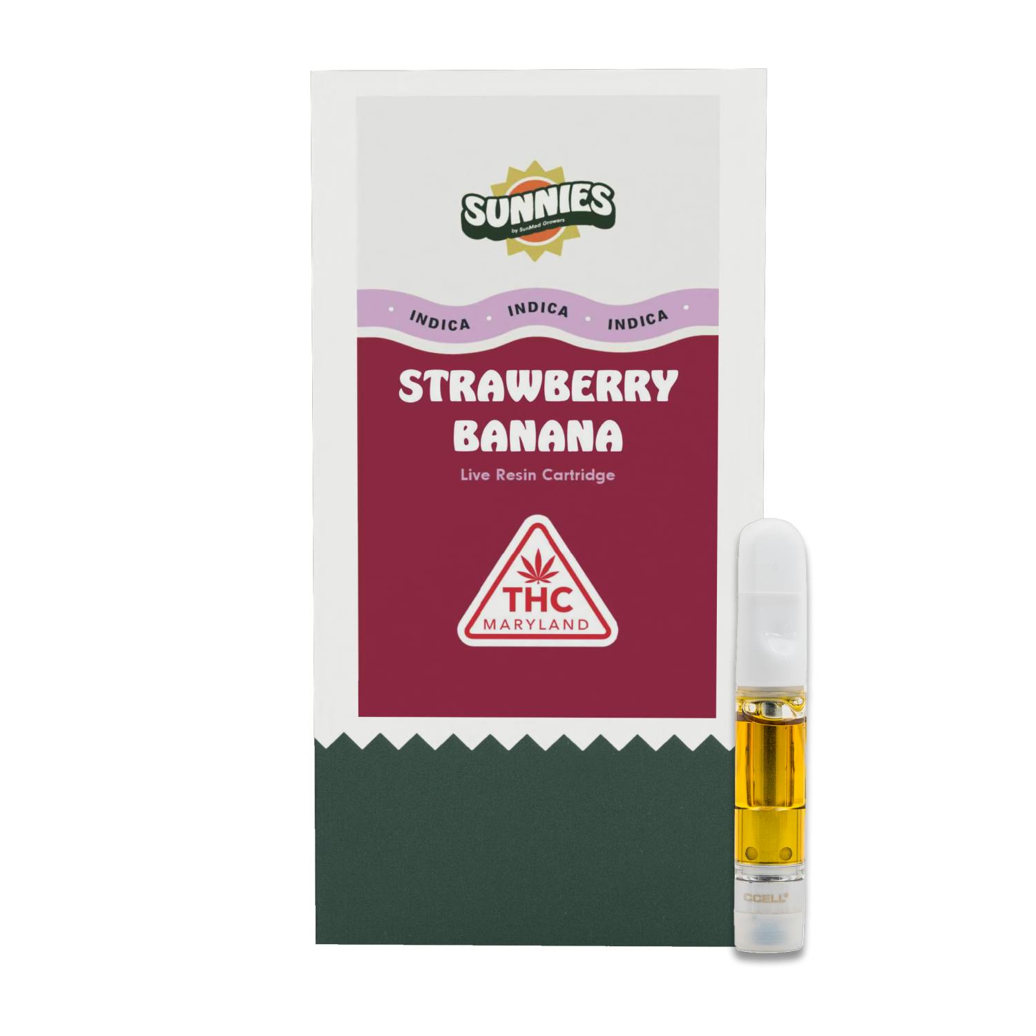 SunMed Growers - Strawberry Banana Live Resin Cartridge 0.5g - 1